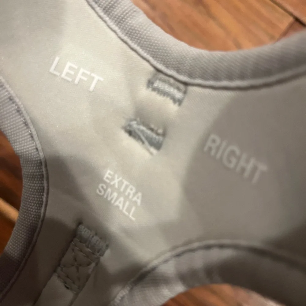 Light Gray Soft Dog Harness Size XS